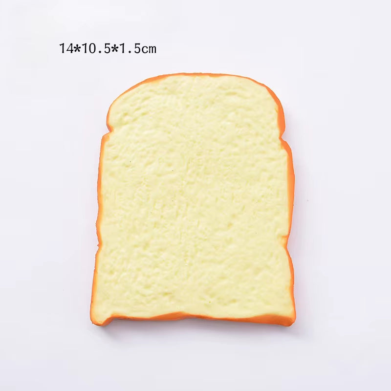 Squishy Food Creative Simulation Bread Toast Donuts Slow Rising Squeeze Stress Relief Toys Spoof Tease People Desktop Decoration
