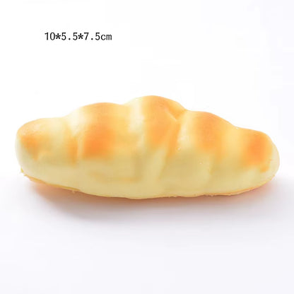 Squishy Food Creative Simulation Bread Toast Donuts Slow Rising Squeeze Stress Relief Toys Spoof Tease People Desktop Decoration