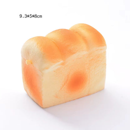 Squishy Food Creative Simulation Bread Toast Donuts Slow Rising Squeeze Stress Relief Toys Spoof Tease People Desktop Decoration
