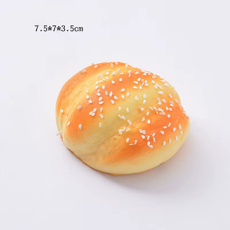 Squishy Food Creative Simulation Bread Toast Donuts Slow Rising Squeeze Stress Relief Toys Spoof Tease People Desktop Decoration