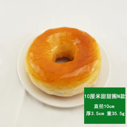 10CM Artificial Donut Food Chocolate Cake Sweet Roll Artificial Mini Squishy Donut Simulation Model Photography Decoration Props