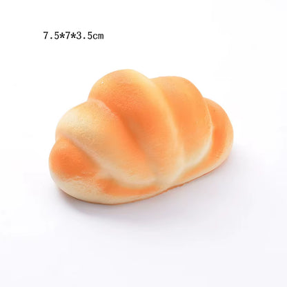 Squishy Food Creative Simulation Bread Toast Donuts Slow Rising Squeeze Stress Relief Toys Spoof Tease People Desktop Decoration