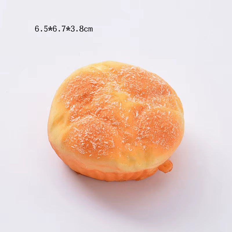 Squishy Food Creative Simulation Bread Toast Donuts Slow Rising Squeeze Stress Relief Toys Spoof Tease People Desktop Decoration