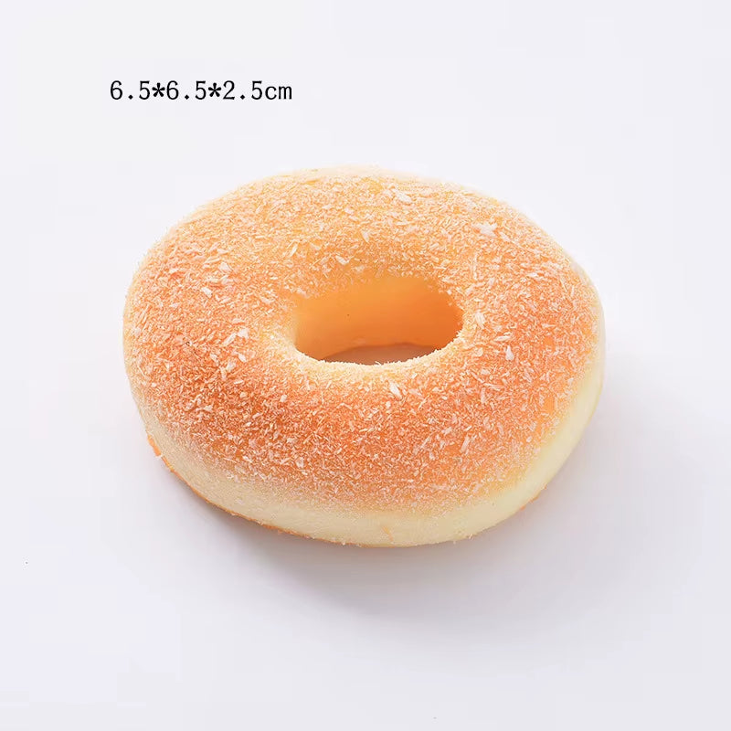 Squishy Food Creative Simulation Bread Toast Donuts Slow Rising Squeeze Stress Relief Toys Spoof Tease People Desktop Decoration