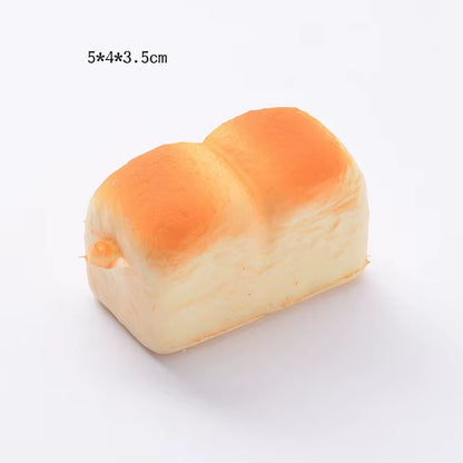 Squishy Food Creative Simulation Bread Toast Donuts Slow Rising Squeeze Stress Relief Toys Spoof Tease People Desktop Decoration