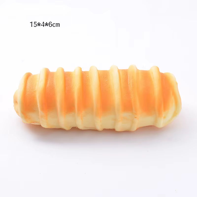 Squishy Food Creative Simulation Bread Toast Donuts Slow Rising Squeeze Stress Relief Toys Spoof Tease People Desktop Decoration